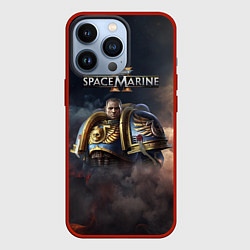 Чехол для iPhone 13 Pro Captain Titus Warhammer 40000 space marine 2, цвет: 3D-красный