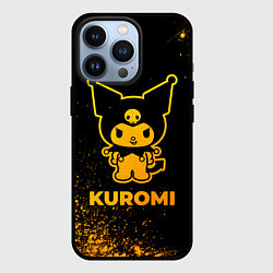 Чехол для iPhone 13 Pro Kuromi - gold gradient, цвет: 3D-черный