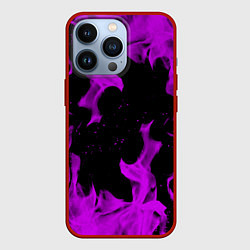 Чехол iPhone 13 Pro Неоновый огонь текстура