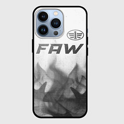 Чехол для iPhone 13 Pro FAW - white gradient посередине, цвет: 3D-черный