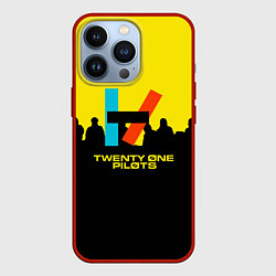 Чехол для iPhone 13 Pro Twenty one pilots rock steel, цвет: 3D-красный