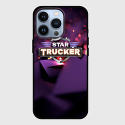 Чехол для iPhone 13 Pro Star Trucker logo space, цвет: 3D-черный