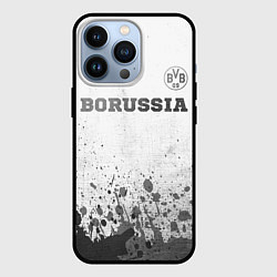 Чехол для iPhone 13 Pro Borussia - white gradient посередине, цвет: 3D-черный