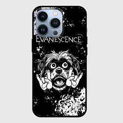 Чехол для iPhone 13 Pro Evanescence рок пес, цвет: 3D-черный