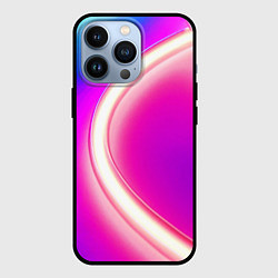 Чехол для iPhone 13 Pro Неоновый свет текстура, цвет: 3D-черный