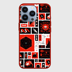 Чехол iPhone 13 Pro Dungeons and dragons pattern