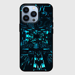 Чехол для iPhone 13 Pro Эффект погружения, цвет: 3D-черный