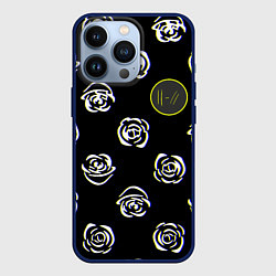 Чехол для iPhone 13 Pro Twenty one pilots rose, цвет: 3D-тёмно-синий