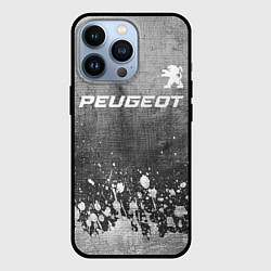 Чехол для iPhone 13 Pro Peugeot - grey gradient посередине, цвет: 3D-черный