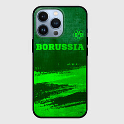 Чехол для iPhone 13 Pro Borussia - green gradient посередине, цвет: 3D-черный