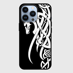 Чехол для iPhone 13 Pro Языческий кельтский орнамент тату, цвет: 3D-черный