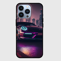 Чехол iPhone 13 Pro Porshe ночной город