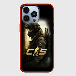 Чехол для iPhone 13 Pro Counter strike спецназовец, цвет: 3D-красный