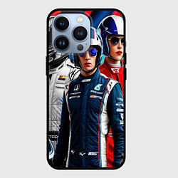 Чехол для iPhone 13 Pro Автогонки команда, цвет: 3D-черный