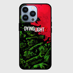 Чехол для iPhone 13 Pro Dying Light 2 zombie, цвет: 3D-черный