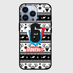 Чехол iPhone 13 Pro Rainbow six winter pattern