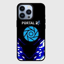 Чехол iPhone 13 Pro Portal 2 неоновая текстура