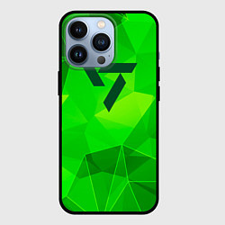 Чехол для iPhone 13 Pro Seventeen green poly, цвет: 3D-черный