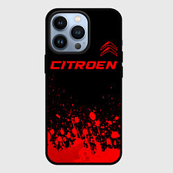 Чехол для iPhone 13 Pro Citroen - red gradient посередине, цвет: 3D-черный