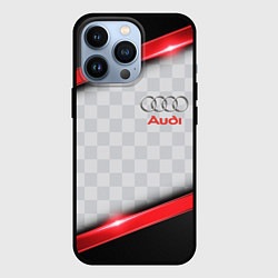 Чехол для iPhone 13 Pro AUDI auto texture, цвет: 3D-черный