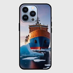 Чехол для iPhone 13 Pro Северный морской путь, цвет: 3D-черный