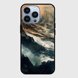 Чехол для iPhone 13 Pro Иллюстрация хаоса в грубом стиле, цвет: 3D-черный