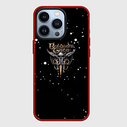 Чехол для iPhone 13 Pro Baldurs Gate белые краски, цвет: 3D-красный