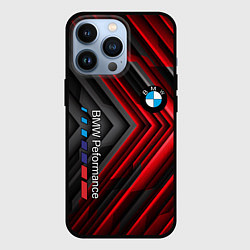 Чехол iPhone 13 Pro BMW geometry stripes red