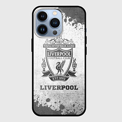 Чехол для iPhone 13 Pro Liverpool - white gradient, цвет: 3D-черный