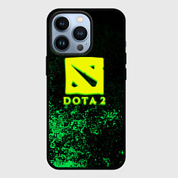 Чехол iPhone 13 Pro DOTA2 кислотное лого краски