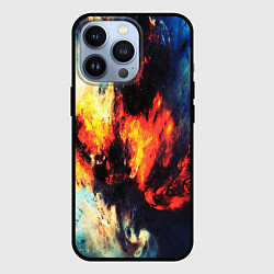 Чехол для iPhone 13 Pro Абстрактный космос текстура, цвет: 3D-черный