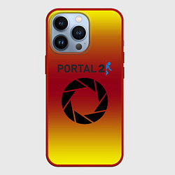 Чехол для iPhone 13 Pro Portal 2 gradient, цвет: 3D-красный