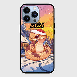 Чехол iPhone 13 Pro Новогодняя змейка 2025