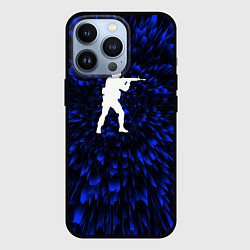 Чехол для iPhone 13 Pro Counter Strike blue energy, цвет: 3D-черный