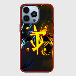 Чехол iPhone 13 Pro Doom logo monster