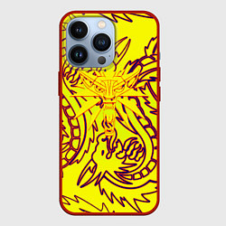 Чехол для iPhone 13 Pro Ведьмак школа дракона, цвет: 3D-красный