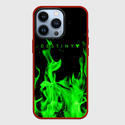 Чехол для iPhone 13 Pro Destiny кислотный огонь, цвет: 3D-красный