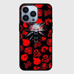 Чехол для iPhone 13 Pro The Witcher anime pattern, цвет: 3D-черный