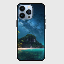 Чехол для iPhone 13 Pro Island beach, цвет: 3D-черный