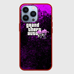 Чехол iPhone 13 Pro GTA 6 vice city брызги красок неон