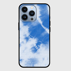 Чехол для iPhone 13 Pro Синий тай дай, цвет: 3D-черный