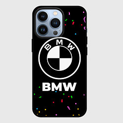 Чехол для iPhone 13 Pro BMW конфети, цвет: 3D-черный