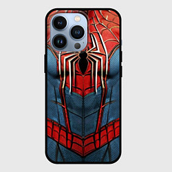Чехол для iPhone 13 Pro Классический костюм человека паука, цвет: 3D-черный