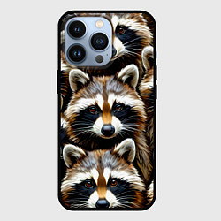 Чехол для iPhone 13 Pro Енотики, цвет: 3D-черный