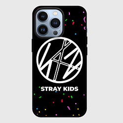 Чехол для iPhone 13 Pro Stray Kids конфети, цвет: 3D-черный