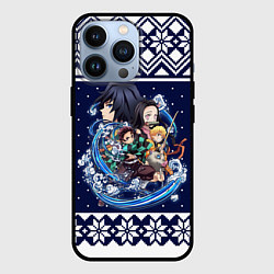 Чехол для iPhone 13 Pro Demon slayer sweater, цвет: 3D-черный