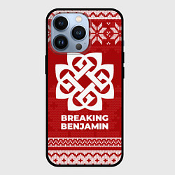 Чехол для iPhone 13 Pro Новогодний Breaking Benjamin, цвет: 3D-черный