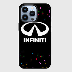 Чехол для iPhone 13 Pro Infiniti конфети, цвет: 3D-черный