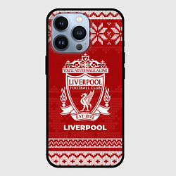 Чехол для iPhone 13 Pro Новогодний Liverpool, цвет: 3D-черный