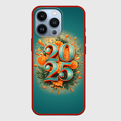 Чехол для iPhone 13 Pro Мандариновый 2025, цвет: 3D-красный